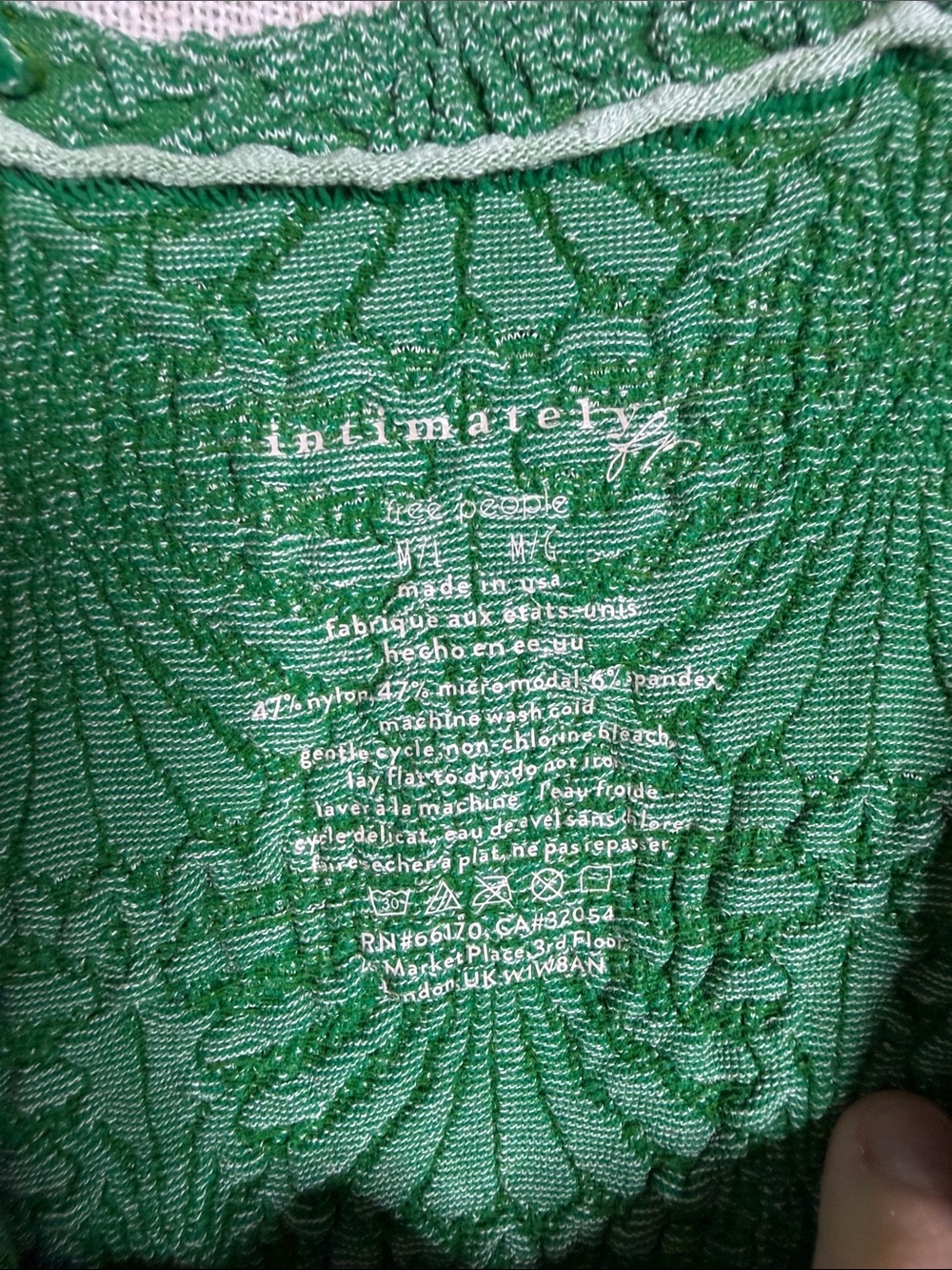 Textured Green Square-Neck Tank Top - Women - Picture 2 of 3